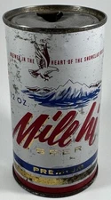 Mile Hi Beer Premium 12 Oz EMPTY Flat Top Beer Can - Tivoli