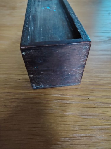 Vintage hochwertige Hartplastik Farbdominos in Massivholzbox 27 Stück - Bild 14 von 19