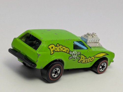 Vintage Hot Wheels Redline 1975 Poison Pinto Lime Green Ford Hong Kong Mattel - Picture 2 of 6
