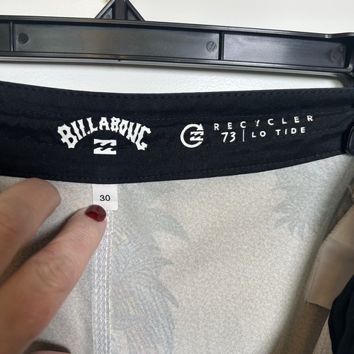 Pantaloncini da tavola Billabong Recycler Lo Tide pappagallo e palme taglia 30 vacanze - Foto 5 di 5