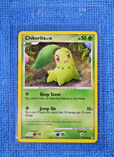 Chikorita 77/123 Mysterious Treasures Common - Pokémon 2007 Kagemaru Himeno Art