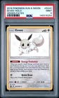 2019 POKEMON SUN & MOON HIDDEN FATES #SV41 EEVEE-HOLO PSA 9