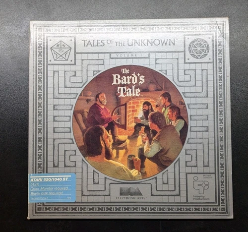 ATARI ST - THE BARD'S TALE - Tales Of The Unknown - Box And Manual 