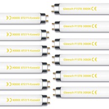15W 18" T8 Fluorescent Linear Tube Bulb F15T8/WW Warm White Light 3000K Mediu...