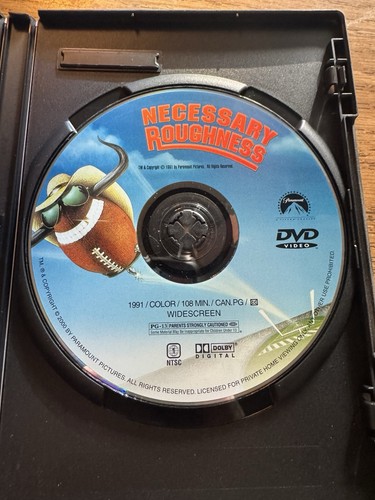 Necessary Roughness (DVD, 1991) Scott Bakula, Kathy Ireland, Evander Holyfield - Picture 3 of 3