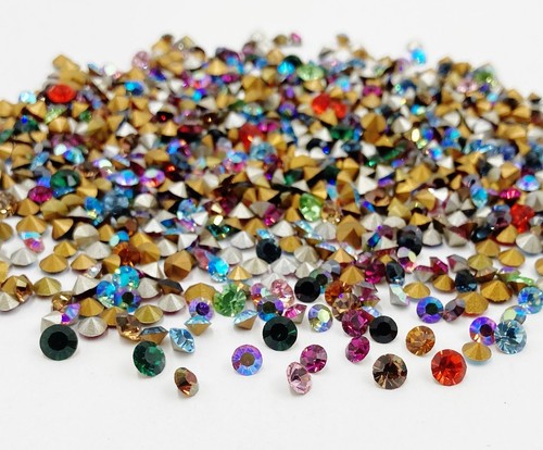 100 Vintage Swarovski Crystal 4mm. To 5mm. Rhinestones - Jewelry Repair J54 - Bild 4 von 4