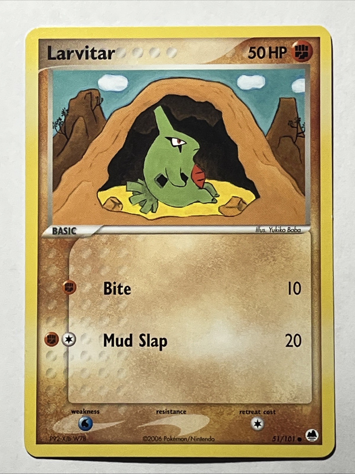 Pokémon Larvitar EX Dragon Frontiers 51/101 LP