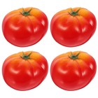 4pcs Artificial Vegetable Model Fake Foam Tomato Model Photo Props Artificial