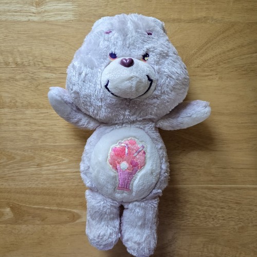 Vintage 1985 Care Bears Share Bear Plüsch 13 Zoll Kenner Milkshake Eisbecher lila Vintage - Bild 6 von 6