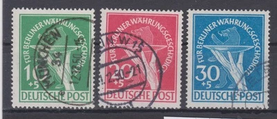 Berlin Nr. 68-70 gestempelt, tief-geprüft BPP Schlegel, Währung 3 - Bild 1 von 2