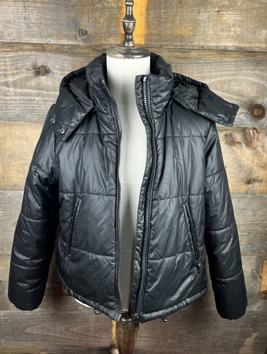 Maralyn & Me Gir's Junior Puffer Winter Mantel Jacke Kapuze schwarz Gr. XL - Bild 8 von 10