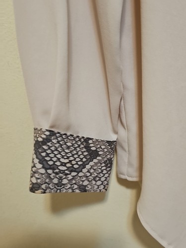 Camicetta maniche lunghe M&S Marks & Spencer avorio taglia 12 - Foto 6 di 10