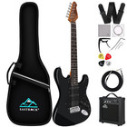 Electric Guitar 39 inch Full Beginner Starter kit Full Size with 10w Amp, Pac.