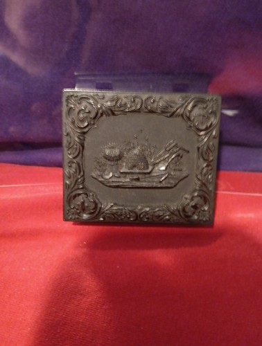 1857 Littlefield, Parsons & Co. Daguerreotype Case 3" Antique Rare Asian Patern - Picture 2 of 14