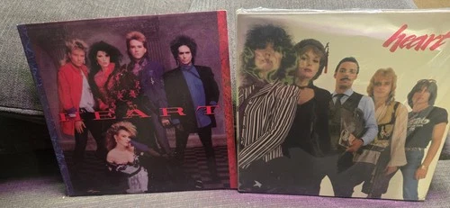 HEART-Greatest Hits/Live & self titled 2 vinyl LP lot