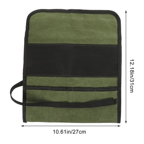 2 PCS Carpentry Tool Kit Rollup Bag Work Canvas Pouches for Tools Organizer - Picture 9 of 12