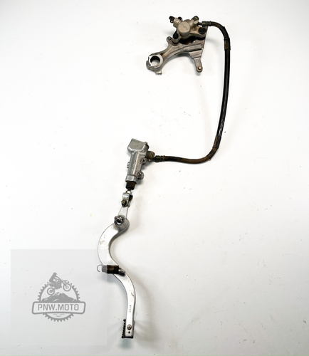 2007 Kawasaki KX450F KX 450F OEM NISSIN REAR BRAKE CALIPER MASTER CYLINDER 06-10 - Picture 1 of 6