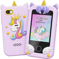 UCIDCI Kids Smart Phone for Girls Ages 3-7 with Dual Camera - Learning Games,...