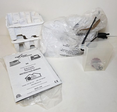 #ad Euro Steam Iron Evolution Model 6399 3 Built In Boiler White Gray NEW $175.00