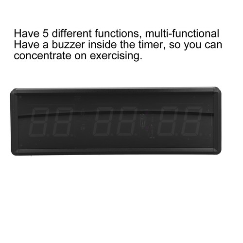 LED Interval Timer Gym Workout Countdown Down/Up Uhr Stoppuhr Für Fitness-Ü BA - Bild 15 von 22
