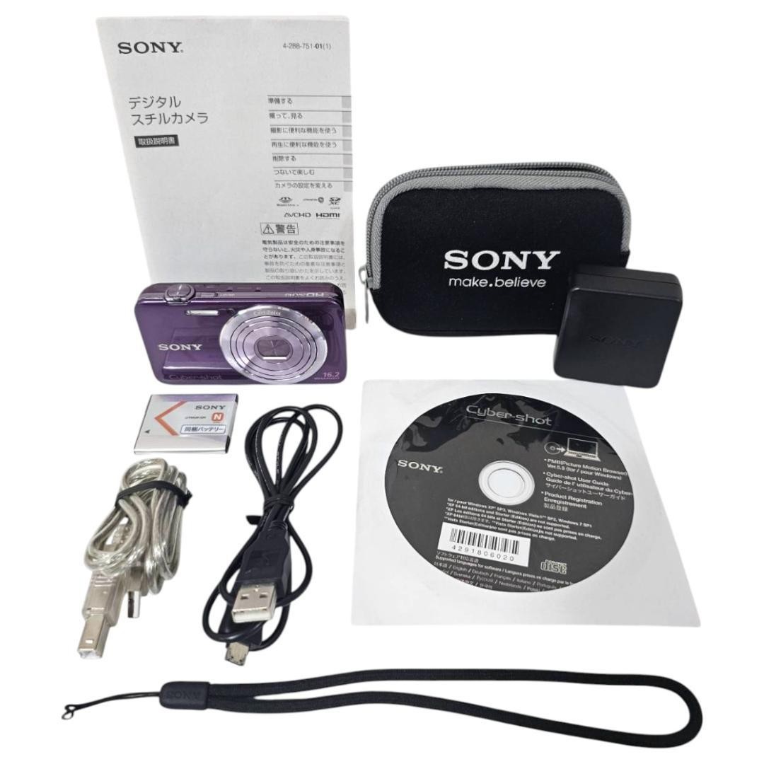 Sony Cyber Shot DSC WX30 Digital Camera 16.2MP Purple