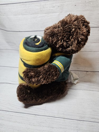 NFL Green Bay Packers Peluche Oso Abrazador con Manta de Vellón -2009 - Imagen 4 de 11