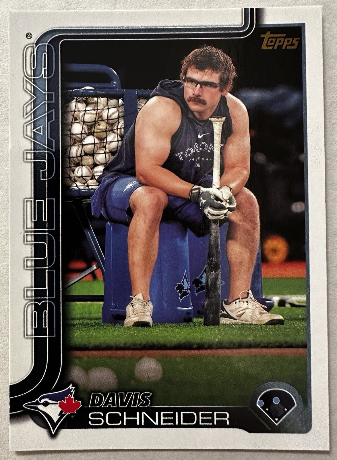 2025 Topps Golden Mirror Image Card #342 Davis Schneider Toronto Blue Jays