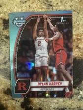 Dylan Harper 2024-25 Bowman Chrome University #22 Sky Blue Refractor Rutgers