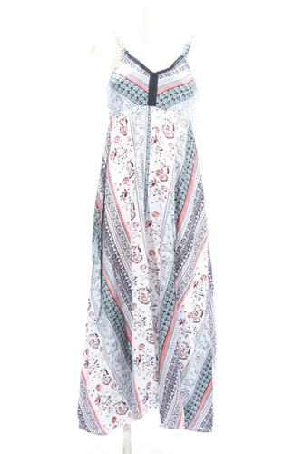 NATURA Vestido Hippie Mujeres Talla EU 36 blanco-negro-rojo look casual - Imagen 3 de 5