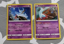 Latias & Latios SM88 & SM87 Sun & Moon Rare Holos Black Star Promo Pokémon Card