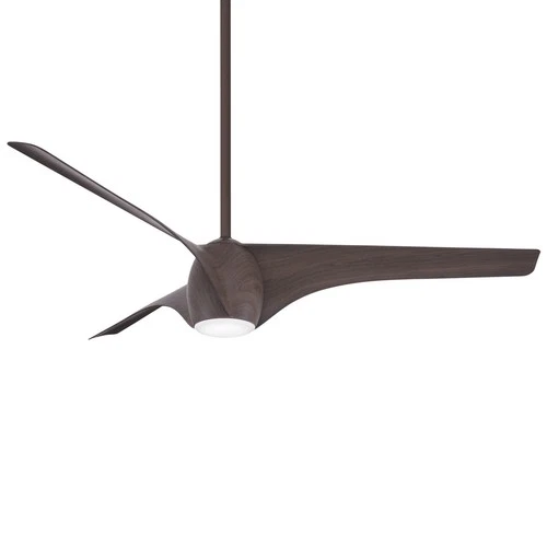 Minka Aire Airewave 65" Ceiling Fan - Dark Maple 3-Blade Remote Control - Picture 1 of 2