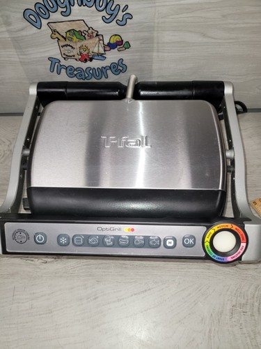 T-Fal OptiGrill 8351 s1 Meat Grill Automatic Sensor Cooking Indoor Grill Working - Picture 1 of 9