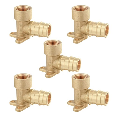 Pex A Expansion Fittings 3/4"x 1/2" Female NPT Drop-ear Elbow, F1960 (Pack of 5)