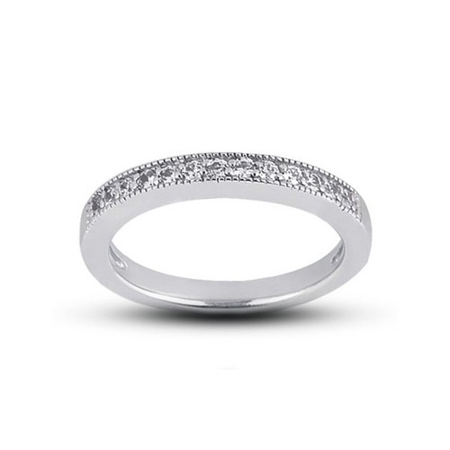Anillo con alianza de boda estilo vintage redondo de diamantes naturales de 1,85 quilates F-SI2 14 k - Imagen 7 de 7