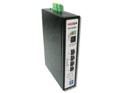 Netsys NV-520G Industrial 4 Giga LAN Over VDSL2 Extender with DIP Switch