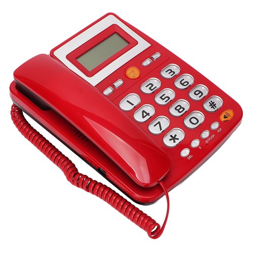 Big Button Corded Phone HD Hands Free Calling LCD Brightness Adjustment Singl FY - Afbeelding 10 van 23