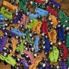 64 Pcs Jingle Bells Kids Band Wrist Bells Instrument Percussion Musical Rhythm 