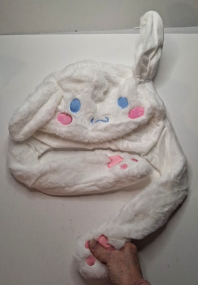 Cinnamoroll Plush Cap Moving UP Ear Hat Women Girls Warm Hat new CUTE!