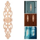 4 Pcs Wood Carving Applique Unpainted Decorative Trim for Furniture