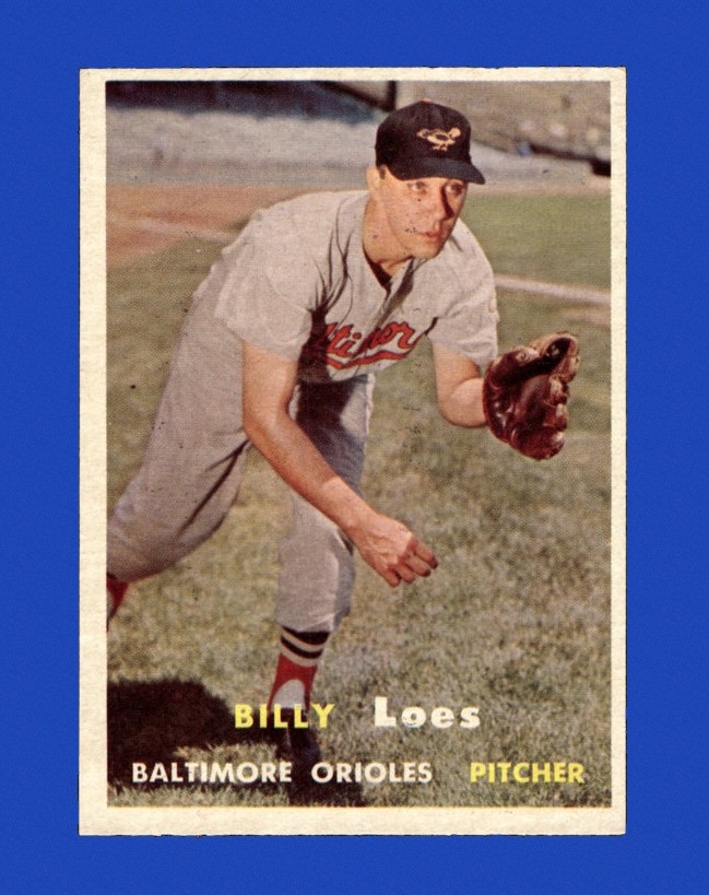1957 Topps Set-Break #244 Billy Loes NR-MINT *GMCARDS*