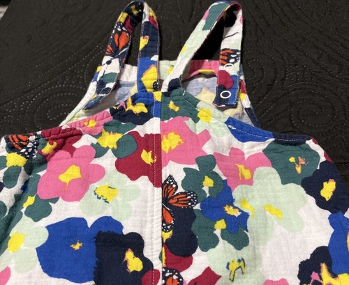 Nordstrom~Cristina Martinez~Girls~Overall~Floral~Artsy~100% Organic Cotton~18M - Picture 11 of 13