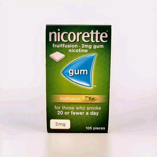 Nicorette Fruitfusion - 2mg Nicotine Gum - 105 Pcs Brand New Long Expiry Date - Picture 1 of 1