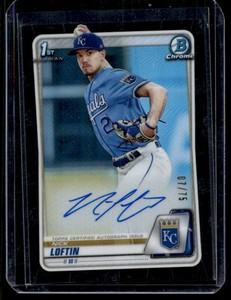 2020 Bowman Draft Chrome Pick Autographs Black Nick Loftin RC Auto /75 Kansas