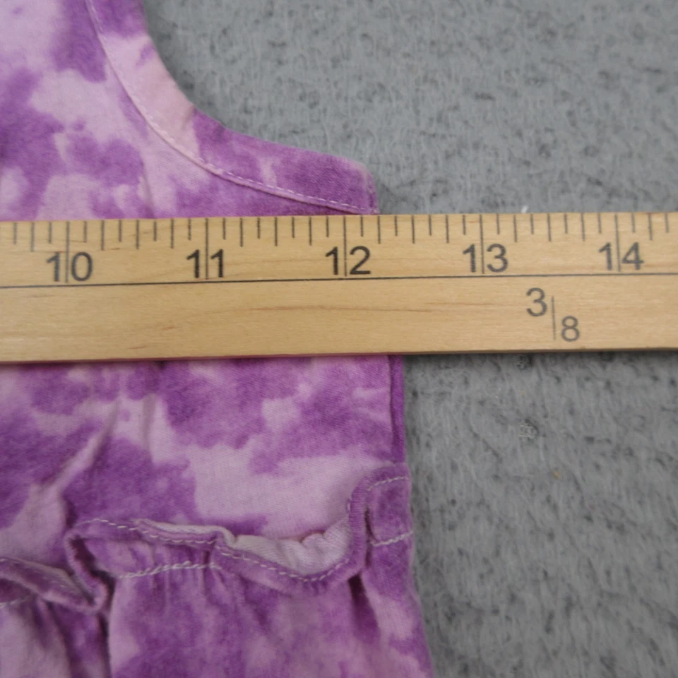 Vestido Chaps Niñas Mediano (8-10) Púrpura Maxi Floral Foto 4 de 4