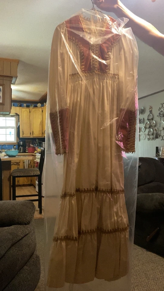 Vestido Gunne Sax Jessica McClintock años 70 raro estilo campesino. Foto 2 de 4