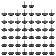 50Pcs Nail-On Furniture Glides 14.5mm Dia Table Chair Sofa Leg Floor Protector