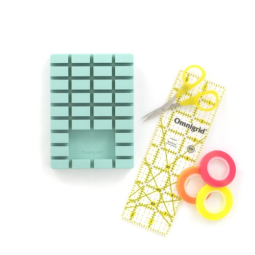 OmniRack Ruler Storage Rack 4.1" x 5.7" Mini Mint Green - Picture 2 of 3
