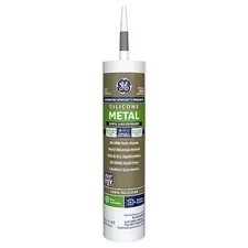 Ge 2816710 Silicone Sealant, Metal Silicone 2, 10 Oz, Cartridge, Gray