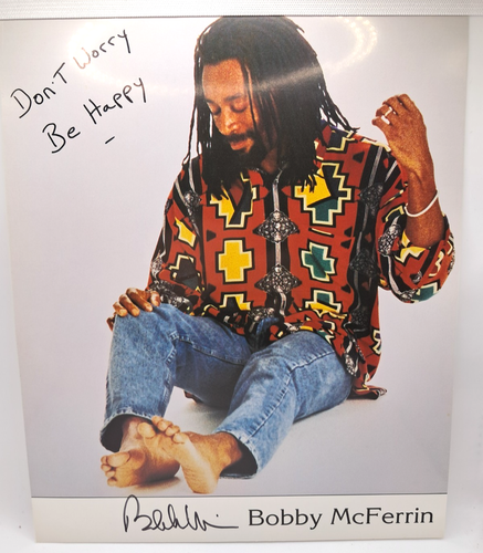 Bobby McFerrin signed Autogramm 8x10 Foto Don't Worry Be Happy Jazz Sänger - Bild 1 von 7