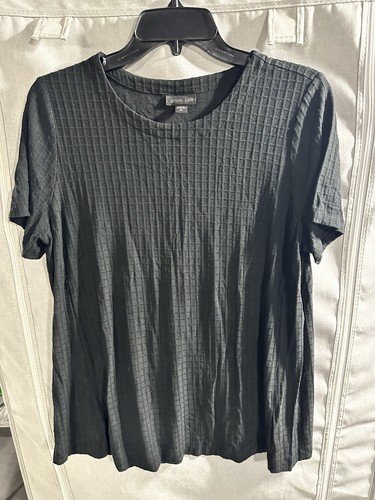 Paquete De 2 Top Colección J. Jill Wearever Talla MT Rosa Negro Waffle Texturizado - Imagen 2 de 10